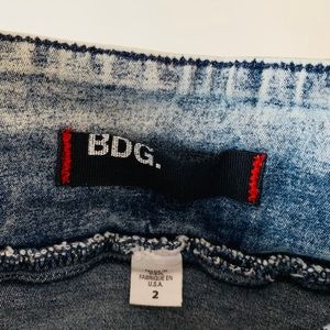 BDG Skirts - BDG Distresses Denim Mini Skirt BDG Skirts - BDG Distresses Denim Mini Skirt